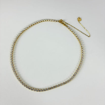 (C354)Collana tennis con cursore