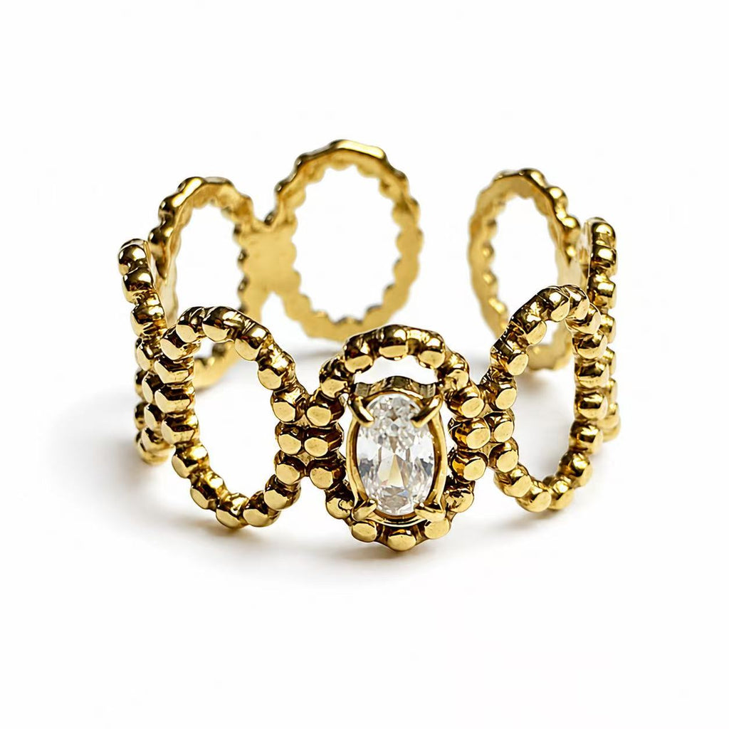 Anello “Sequenza” | in acciaio inox