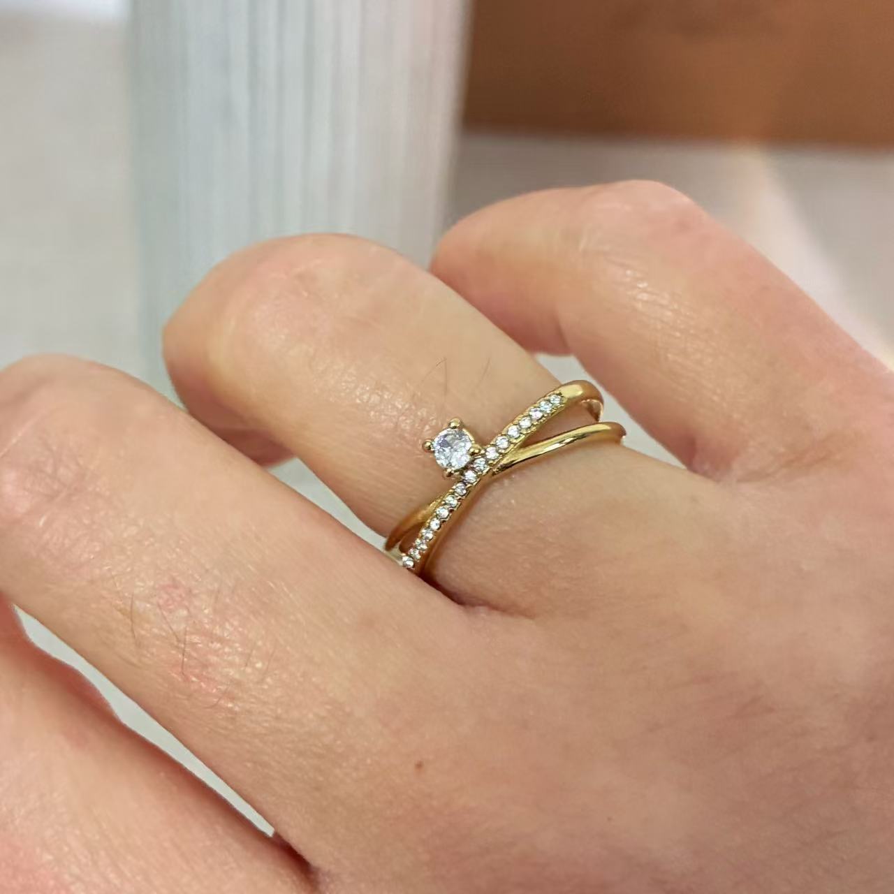 Anello “Cross Shine”