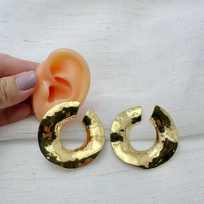 (O150)Orecchini cerchi grandi 3D