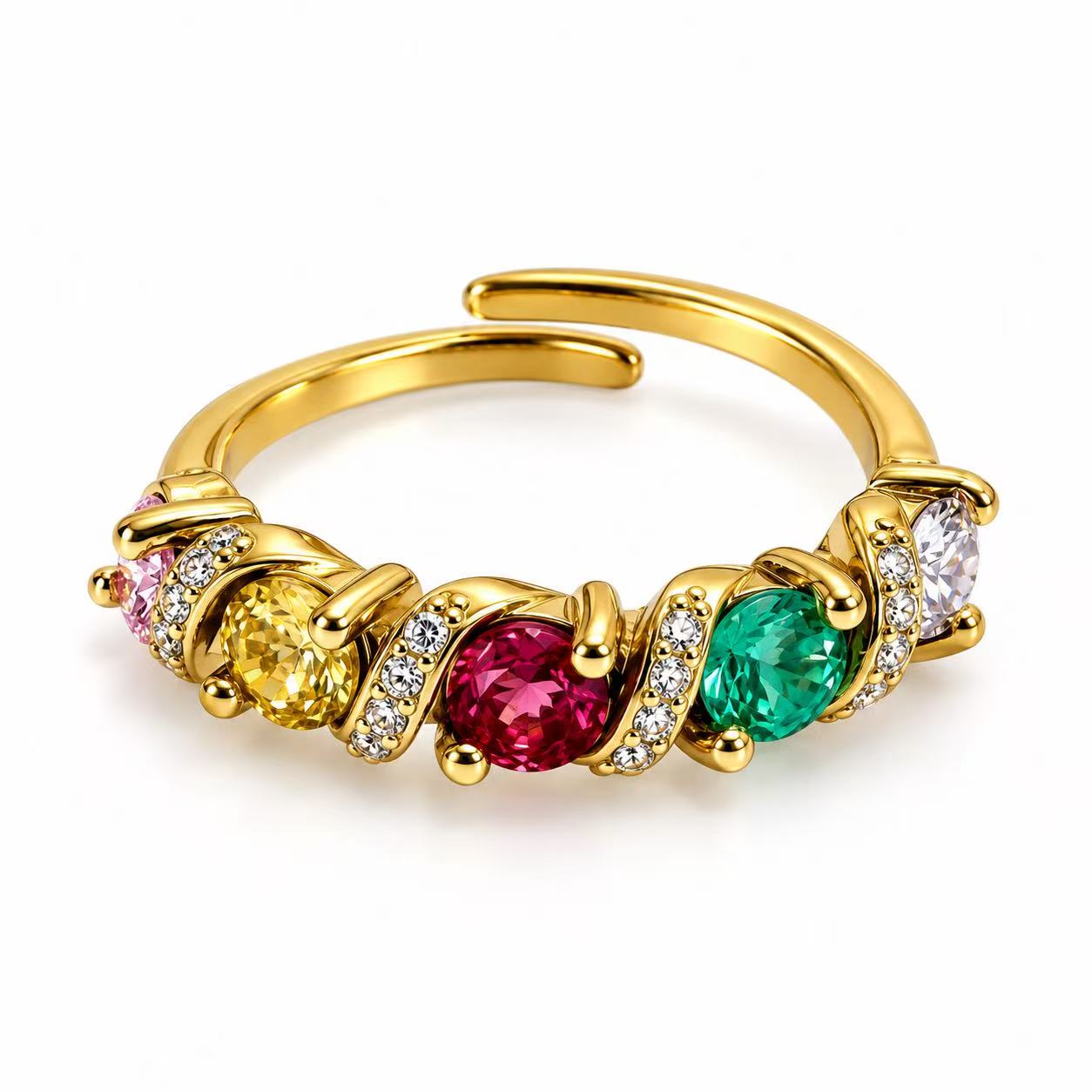 Anello Lune | in acciaio inox