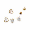 Set 6 orecchini “Affetto” | in acciaio inox