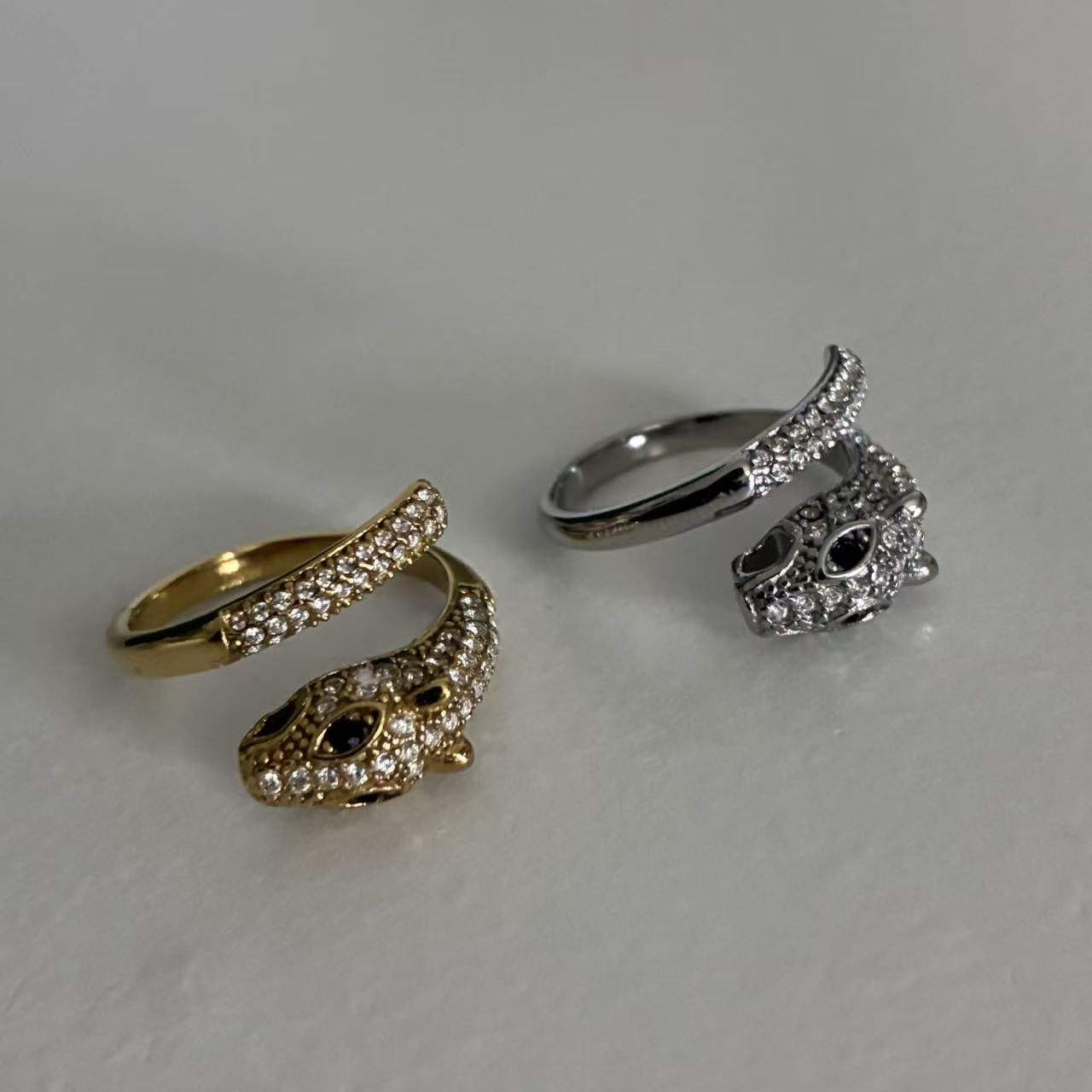 Anello Pantera di Cristallo