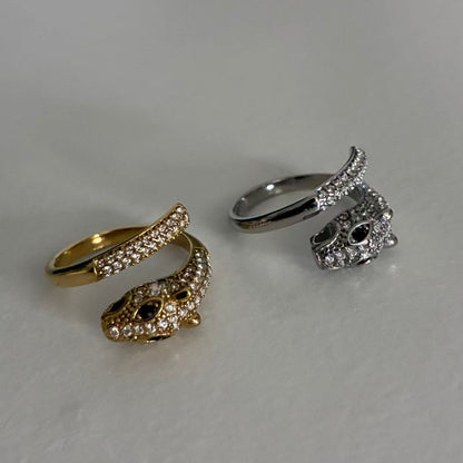 Anello Pantera di Cristallo