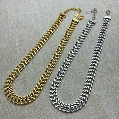 (C350)Collana donna doppio filo