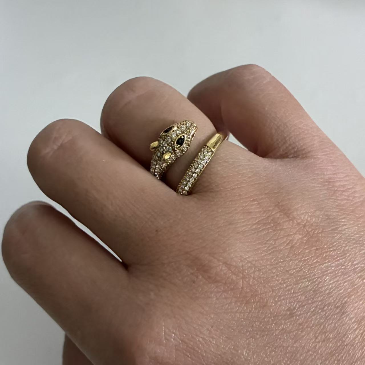 Anello Pantera di Cristallo