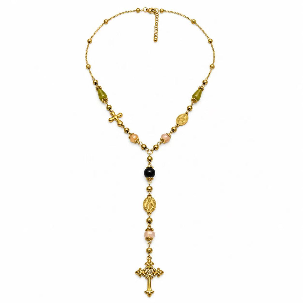 Collana Rosario acciaio inox