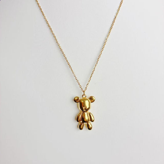 Collana “Orsetto Lucente” – Un Tocco Dolce dal Design Scultoreo