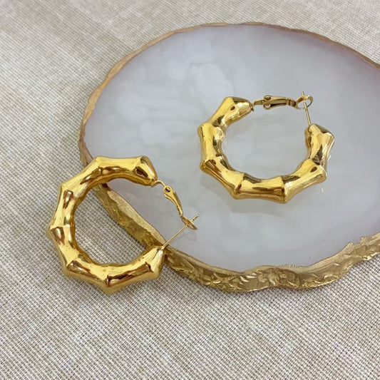 Orecchini “Bamboo Gold”