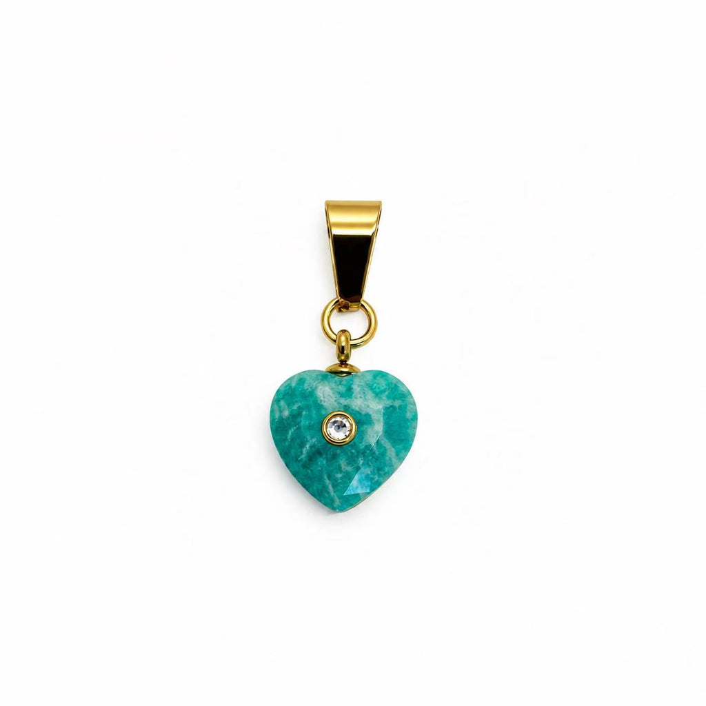 Collana Stone Heart in acciaio inox