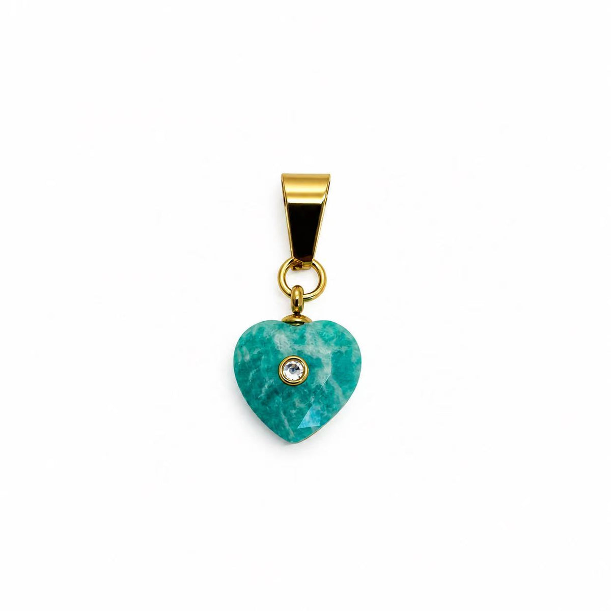 Collana Stone Heart in acciaio inox