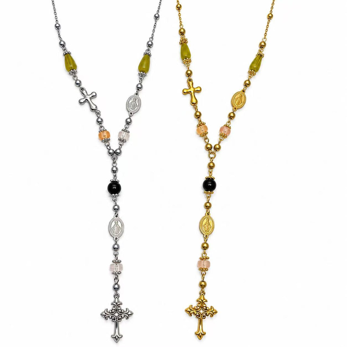 Collana Rosario acciaio inox