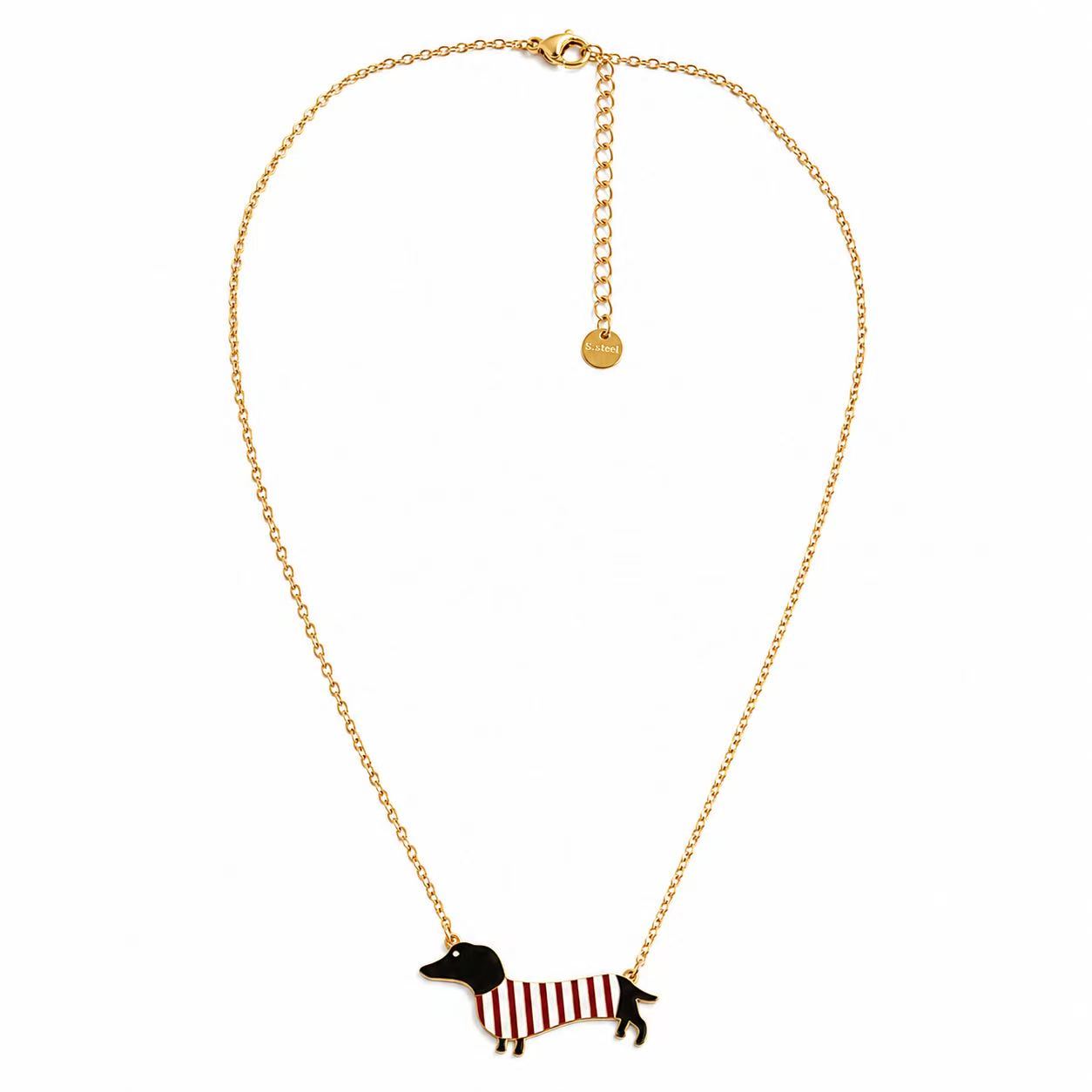 Collana “Bassotto” | in acciaio inox