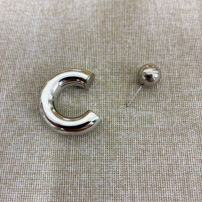 (O192)Orecchini cerchi bombati