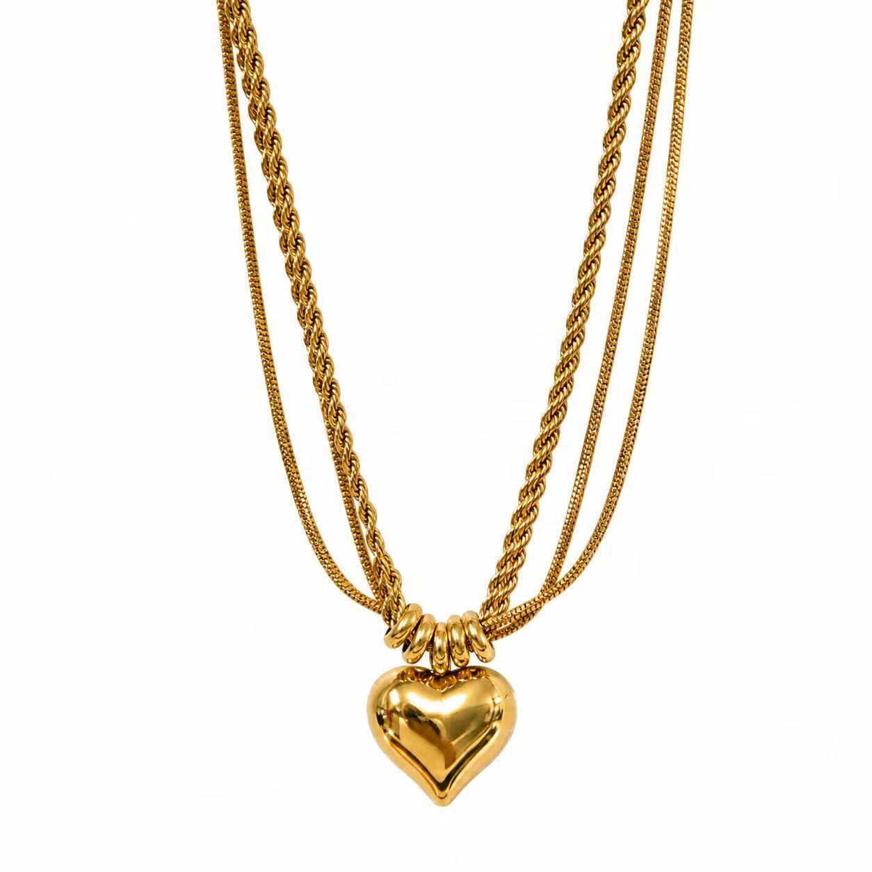 Collana “Confluenza” | in acciaio inox