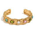 Bracciale “Rilievo Gemmato” | in acciaio inox