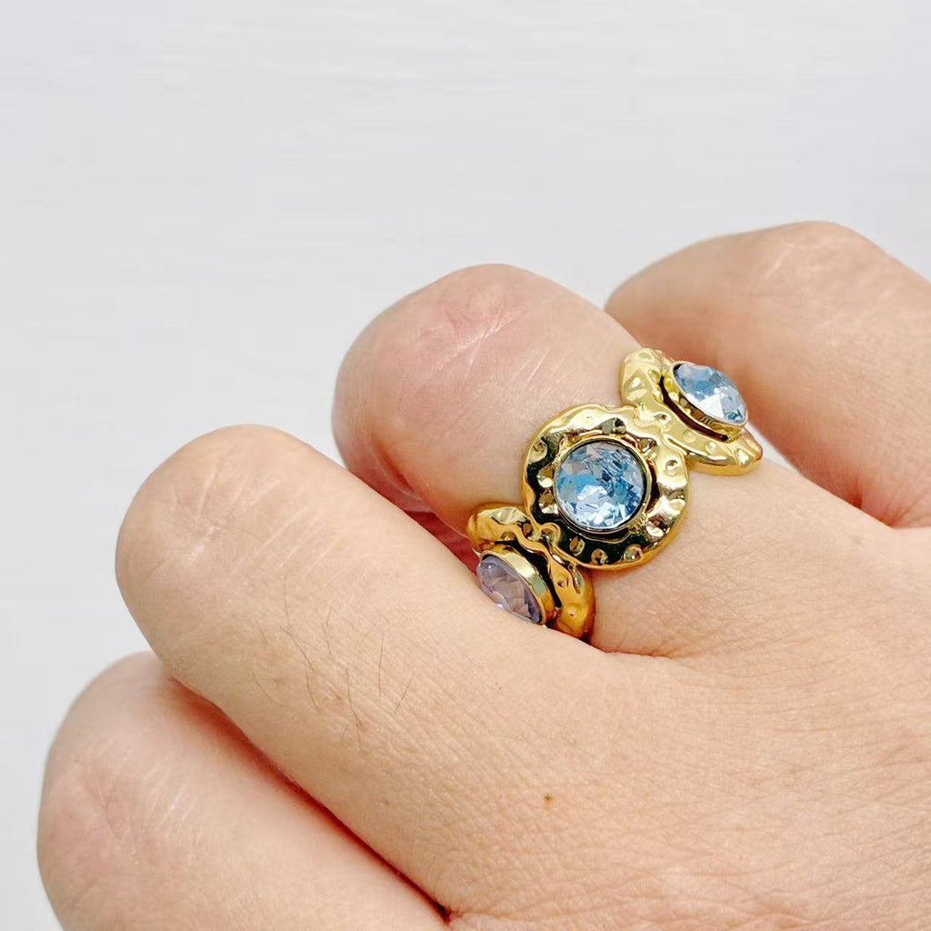 Anello “Battito Triplo” | in acciaio inox