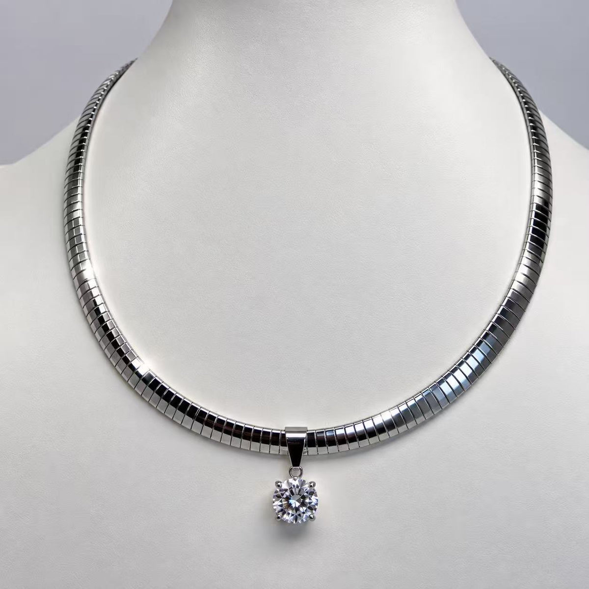 Collana Pitonata | in acciaio inox