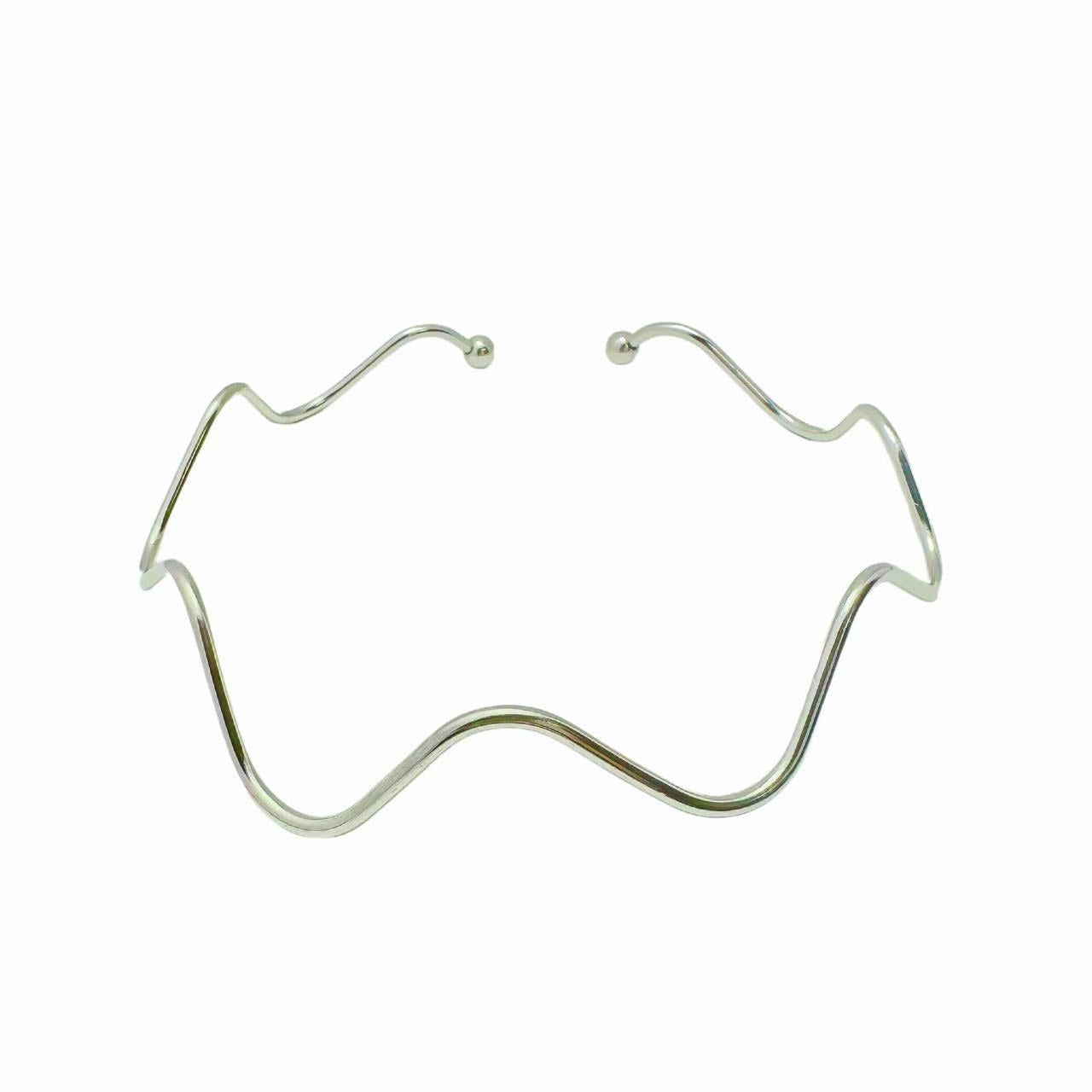 (C304)Collana semirigida ondulata