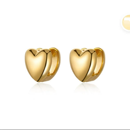 Orecchini “Cuore Lucente” – Minimal Chic