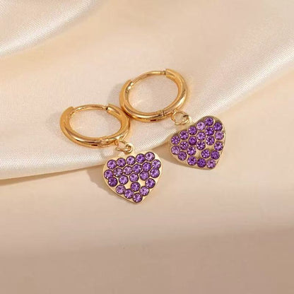 [Offerte] Orecchini "Geometria Brillante" cuore – Pendenti a Losanga con Micro-Pavé