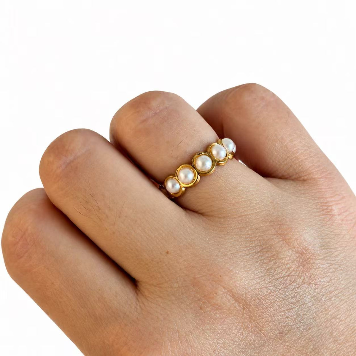 Anello Bacche | in acciaioi inox