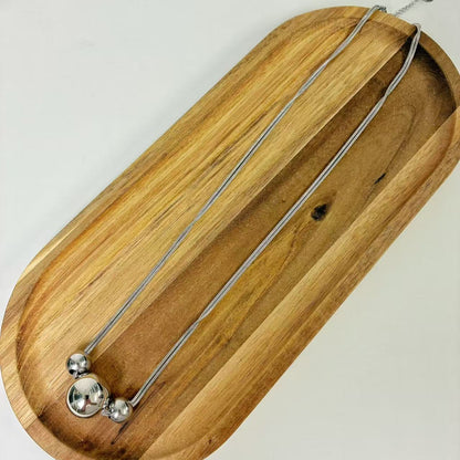 (C236)Collana ciondolo topolino lunghezza 65 in acciaio inox