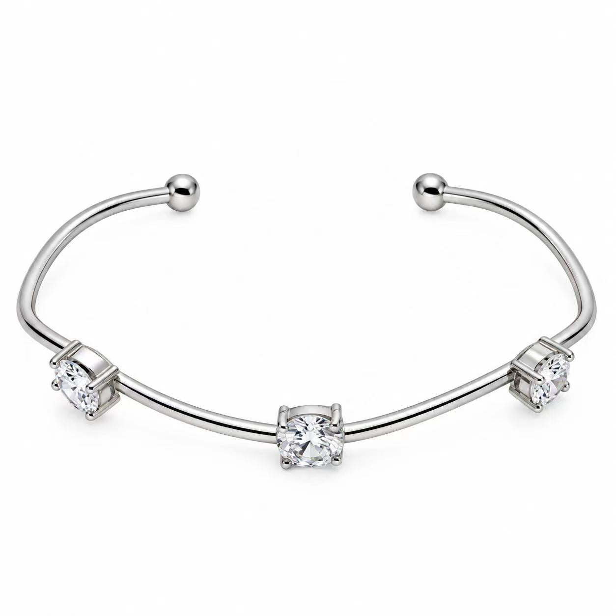 Bracciale Trilogia | semirigido | in acciaio inox