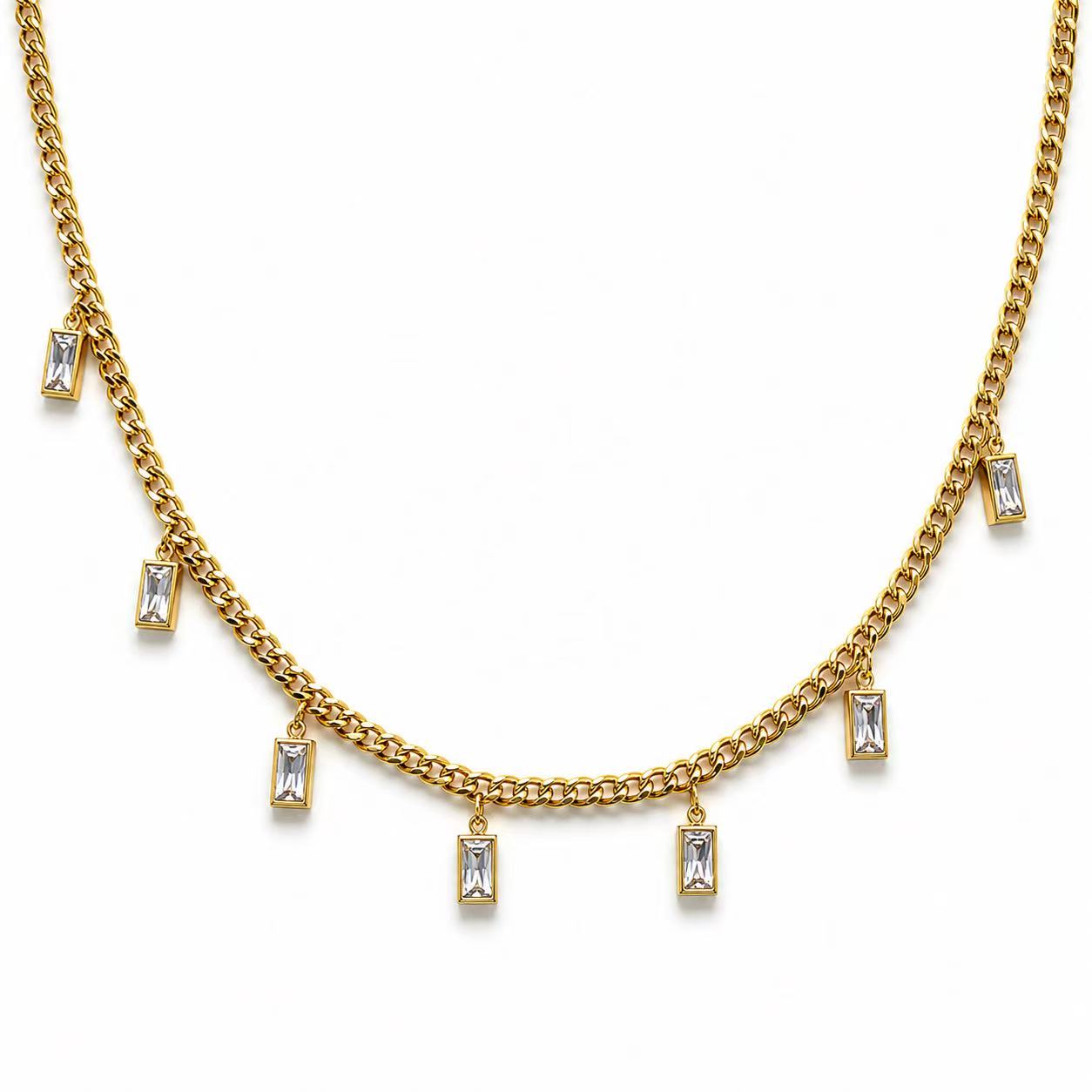 Collana Baguette 45cm