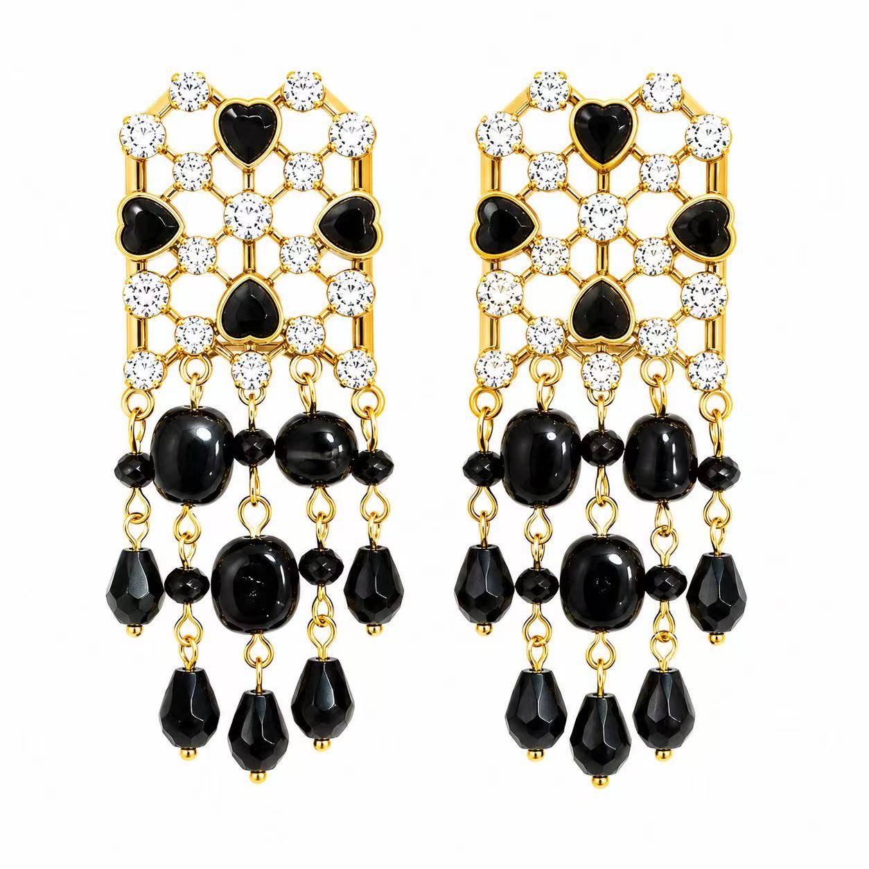 Orecchini “Nocturne” | in acciaio inox