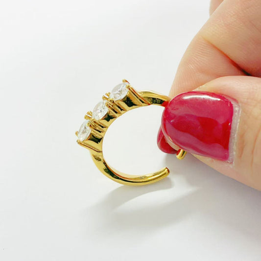 Anello Triplo Punto Luce – Linea Elegante