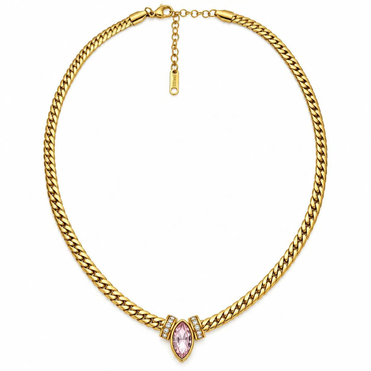 Collana Germoglio | in acciaio inox