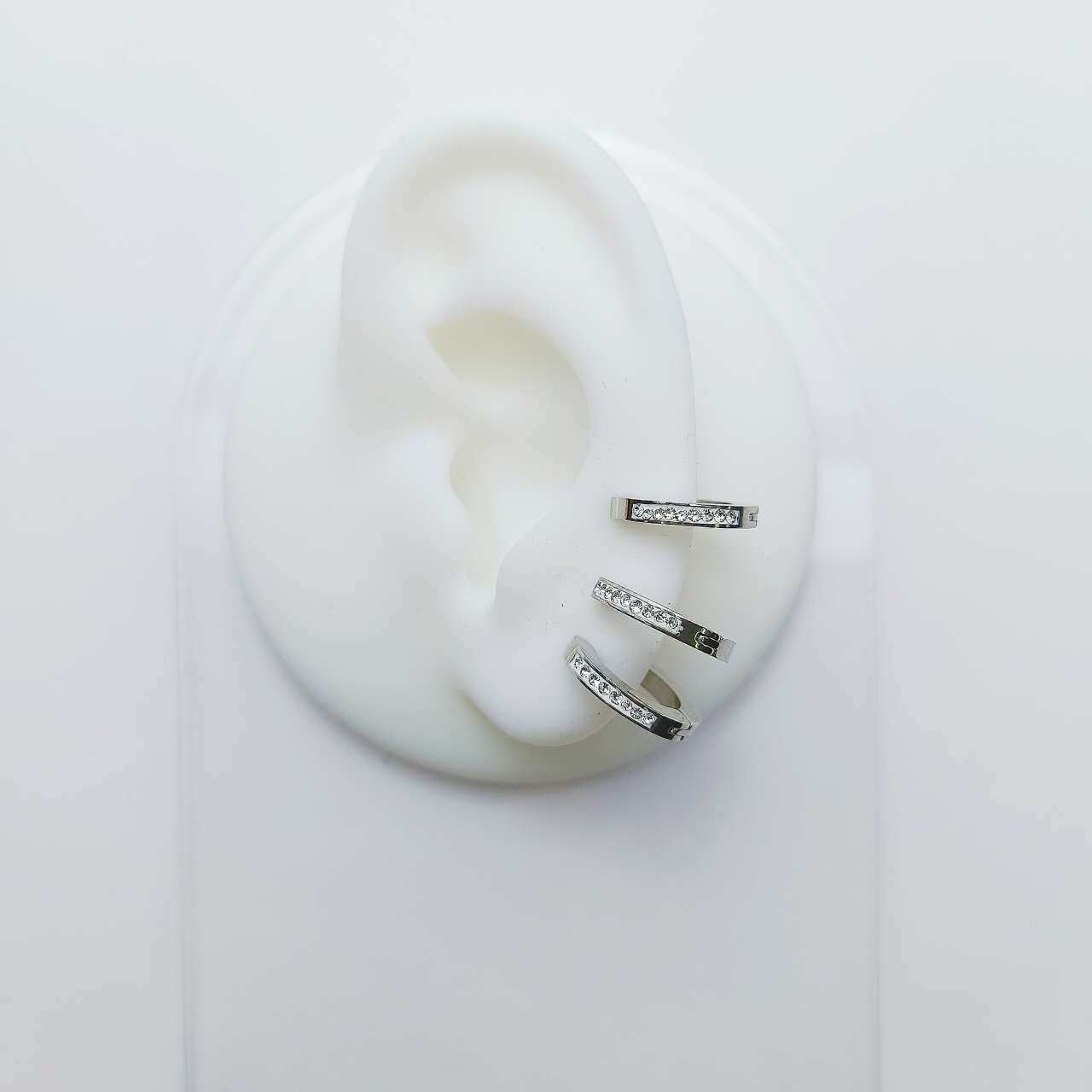 (O164)Set orecchini Hoop 3 pezzi insieme