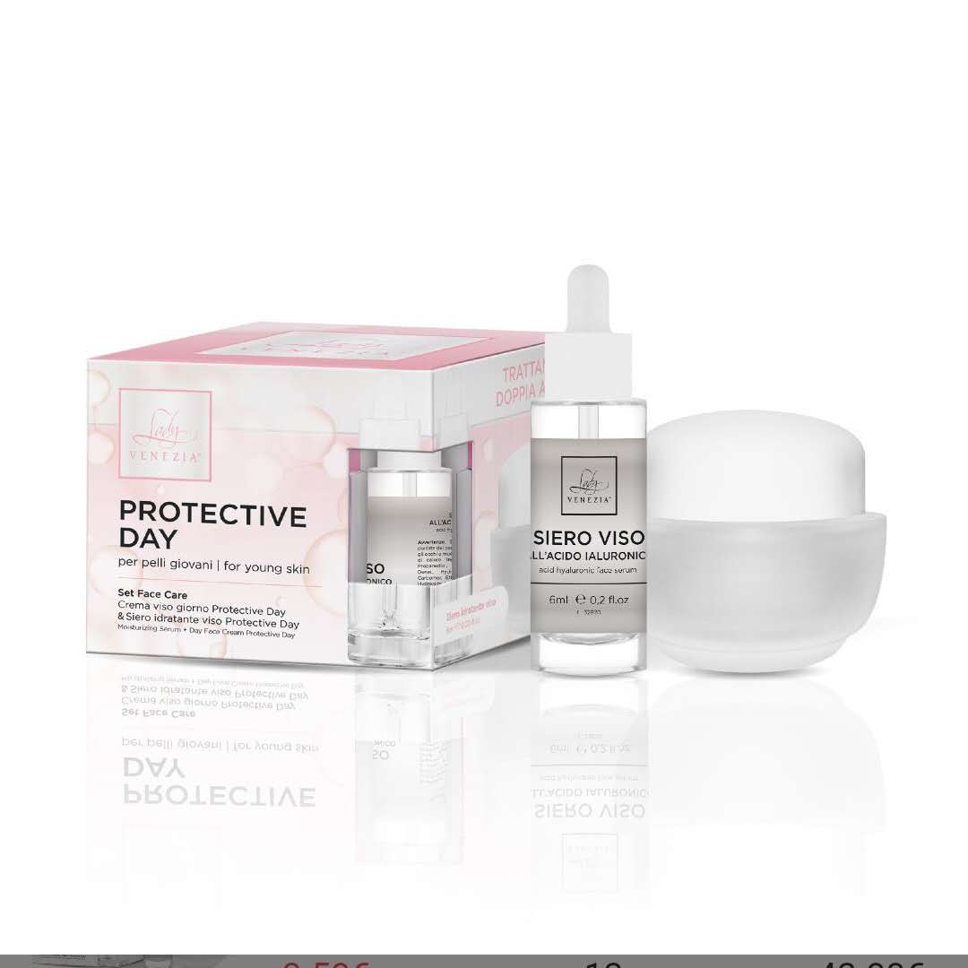 Crema giorno viso per pelli giovani 30ml e Siero idratante viso 6ml
