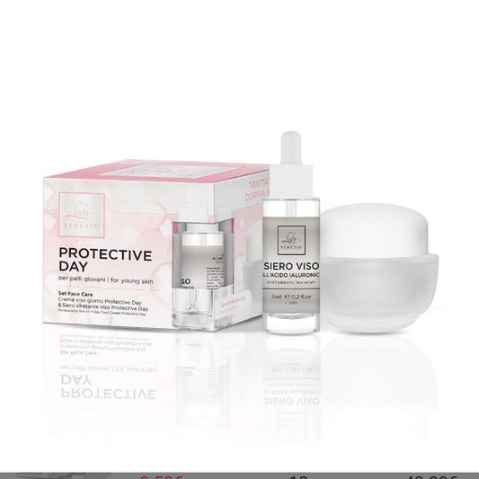 Crema giorno viso per pelli giovani 30ml e Siero idratante viso 6ml