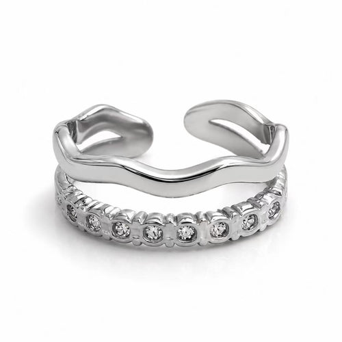 Anello “Cadenza” | da mignolo | in acciaio inox