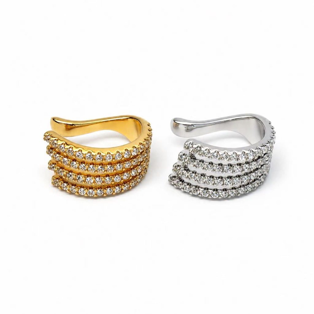 Ear Cuff Wave | in acciaio inox