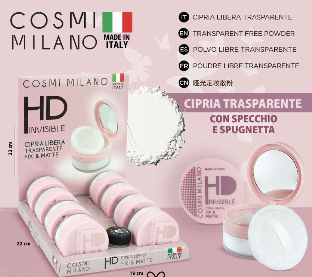 Cipria libera trasparente effetto Matt