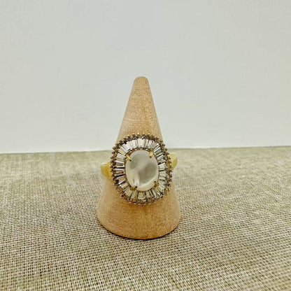 (A144)Anello zircone regolabile