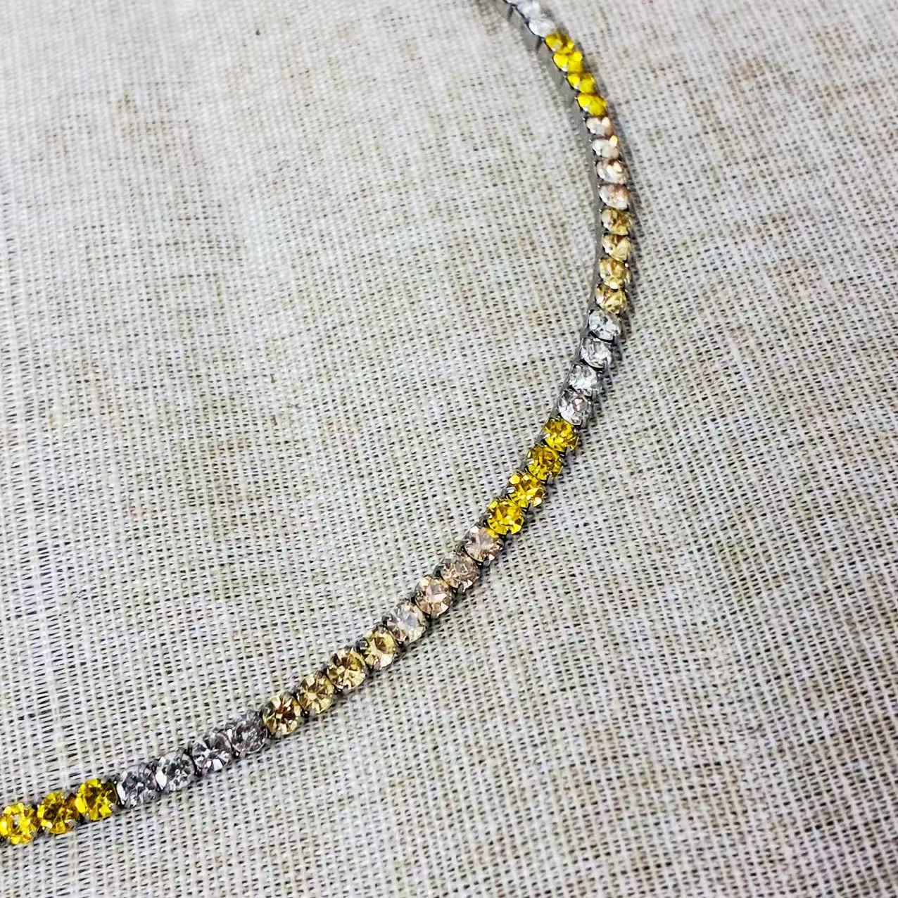 Collana tennis semirigida