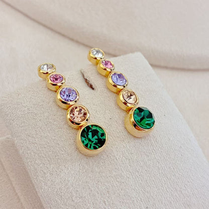 Orecchini con Cristalli a Cascata