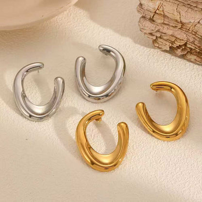 (O203)Orecchini Donna U Shape