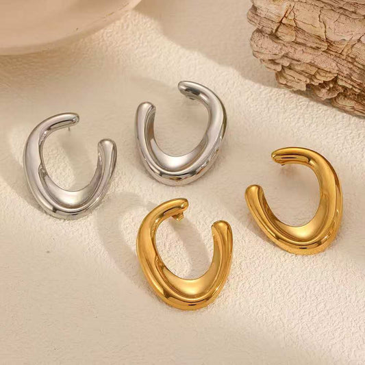 (O203)Orecchini Donna U Shape