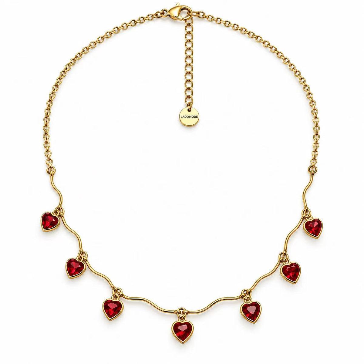 Collana Ghirlanda di Cuori | in acciaio inox