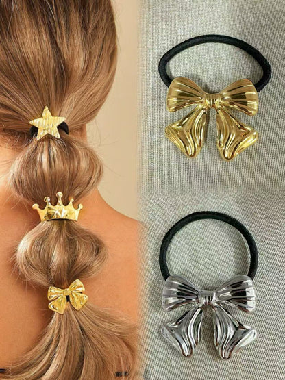 Elastico per capelli con fiocco scultoreo