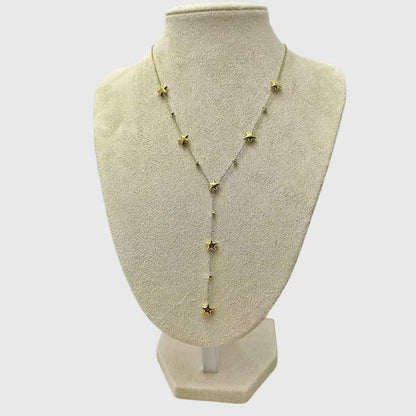 (C295)Collana stelline e puntini luce