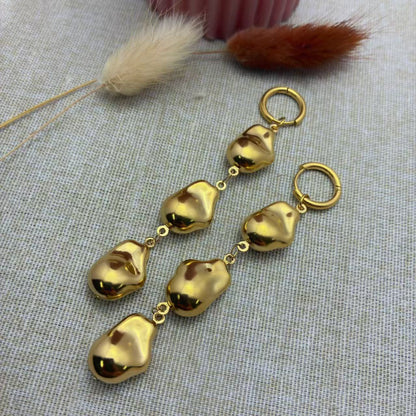 (O235)Orecchini hoop Fave