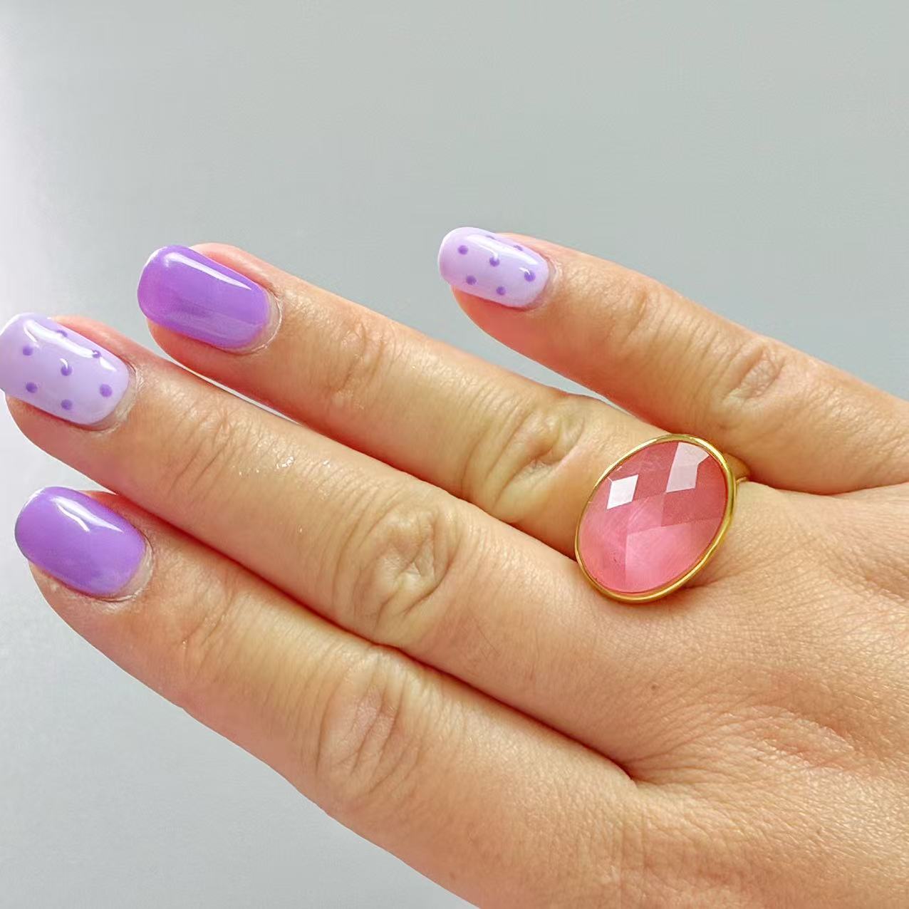 Anello “Gemma Ovale” | in acciaio inox