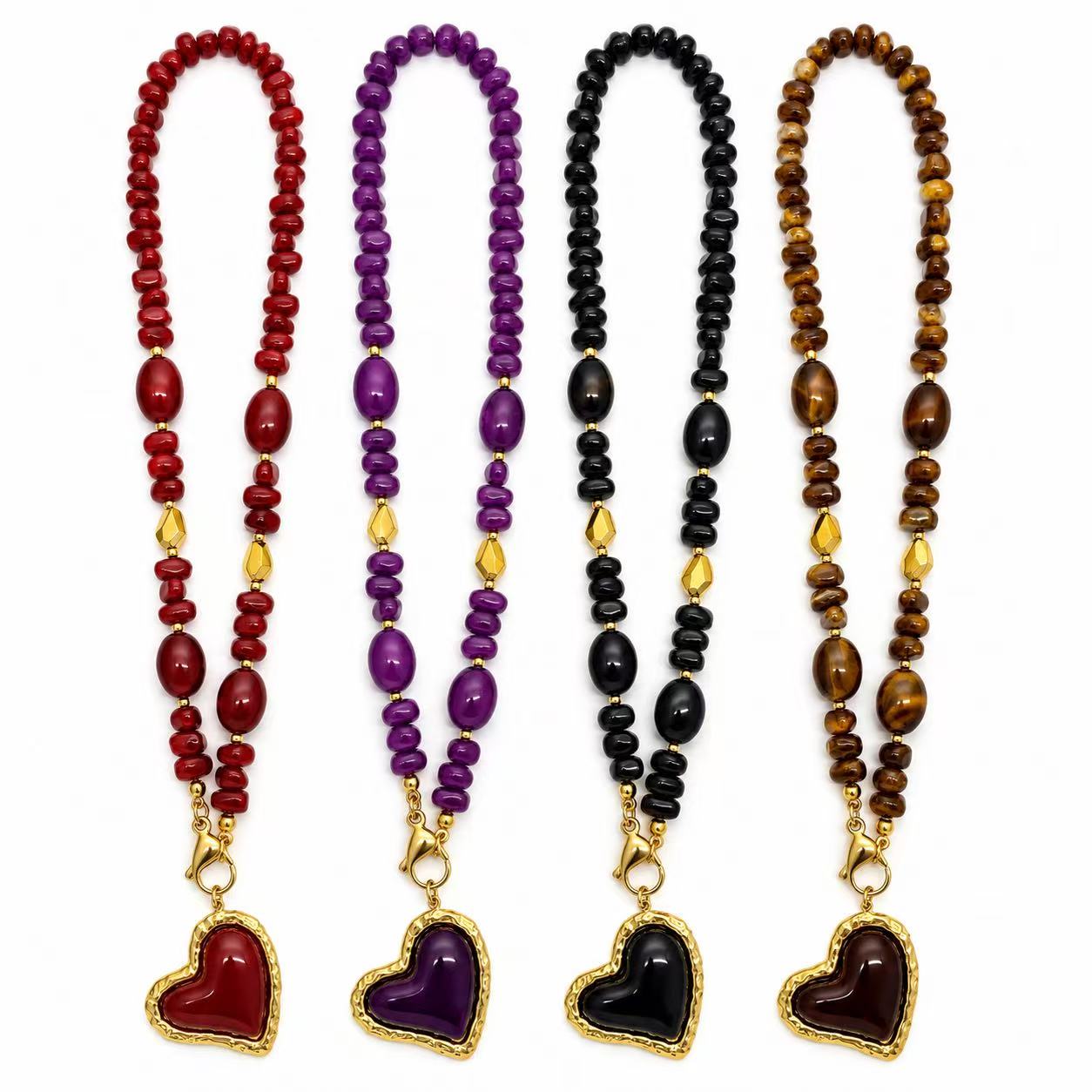 Collana Cuore Naturale | in acciaioi inox