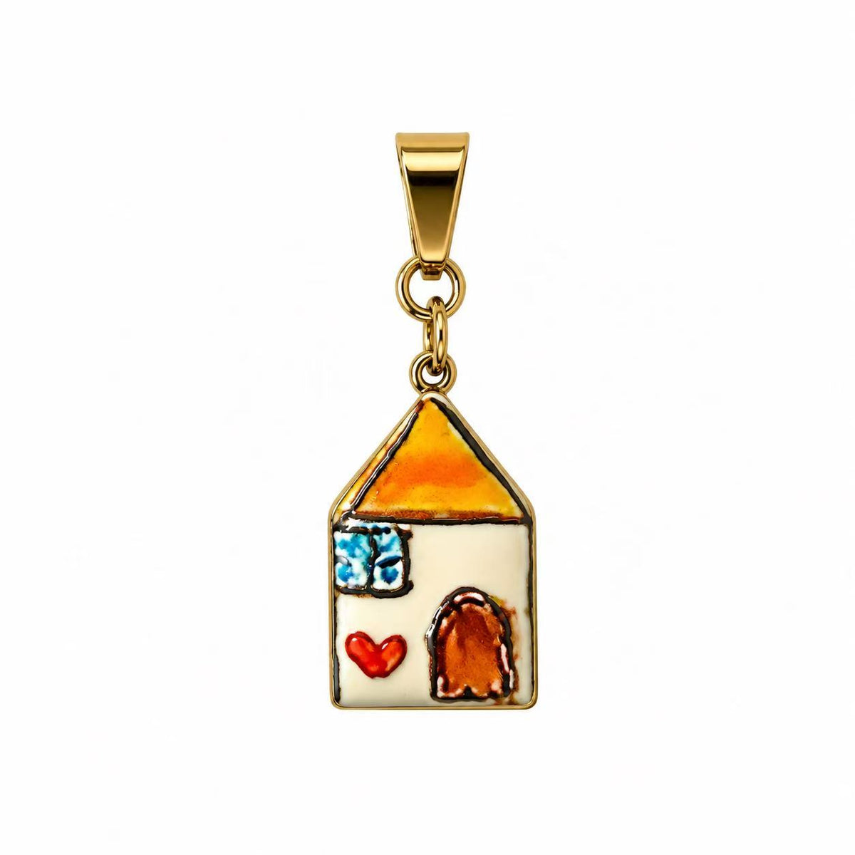 Ciondolo Heart House | in acciaio inox
